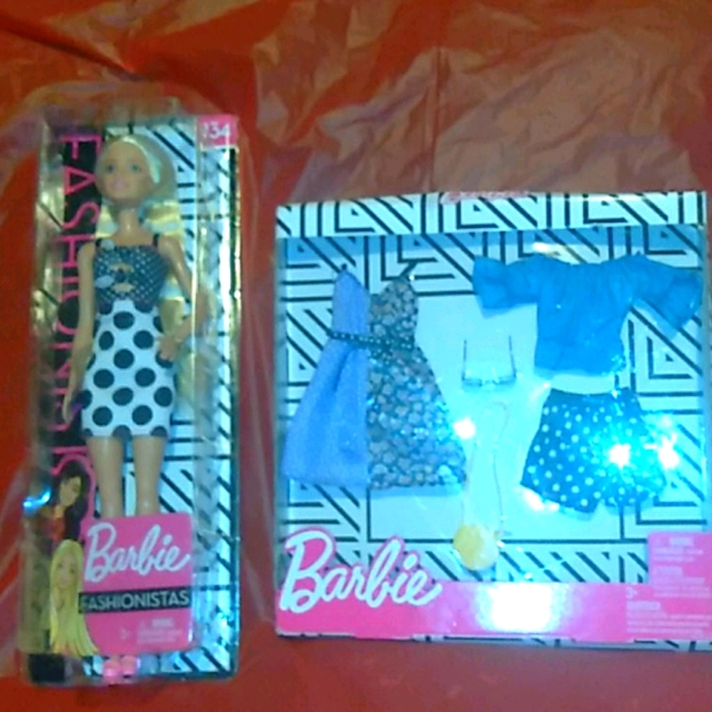 Barbie with outfits